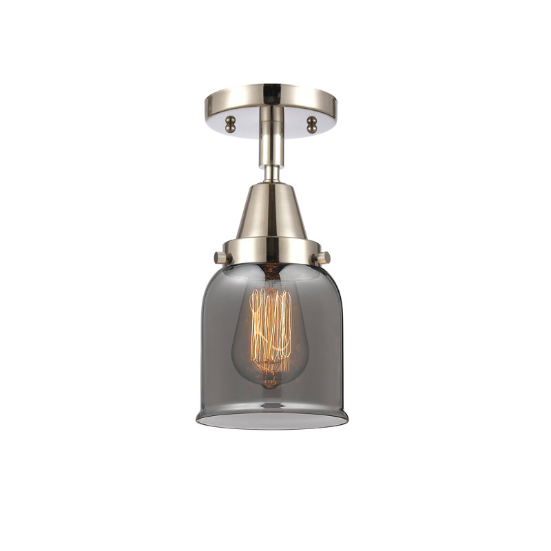Plafonnier en verre, Ampoule non incluse, Oui, Nickel poli