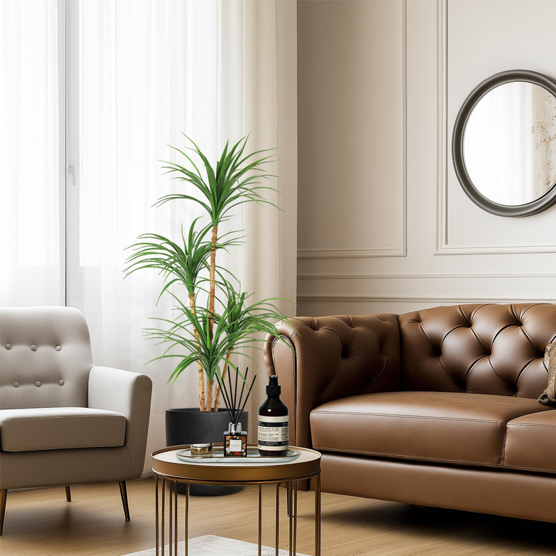 Arbre de Dracaena artificiel 4 pi, plante Dracaena réaliste réaliste, plante d'intérieur Dracaena haute pour décoration intérieure