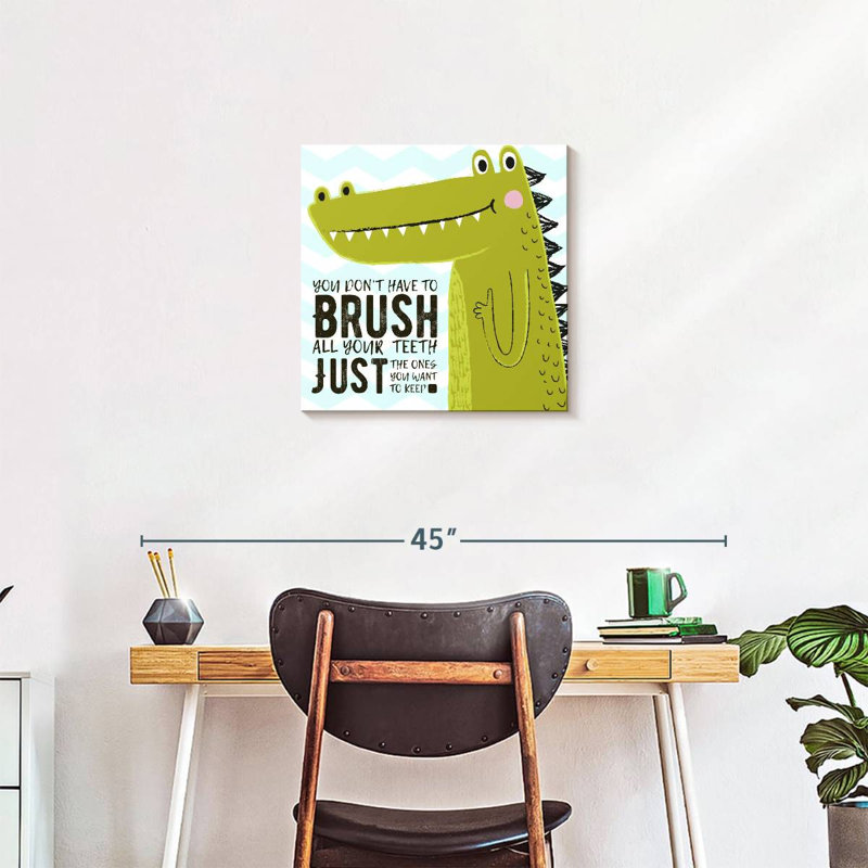 «Brush Dino», impression sur toile, H 20 po x l 20 po x P 1,25 po