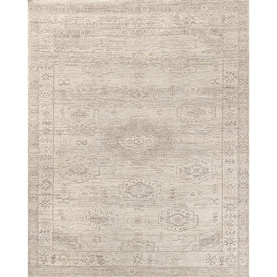 Tapis vert clair de haute qualité noué à la main