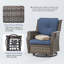 Chaise de patio pivotante avec coussins Nihat-1563835547