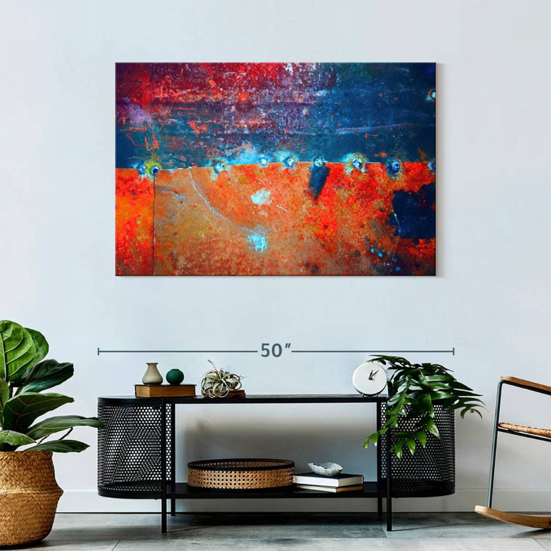 Avery Rust Abstract, 30" H x 45" W
