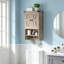 Armoire de salle de bain murale avec tablette réglable-129232537