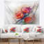 Tapisserie en aquarelle de polyester doux sur les éclaboussures avec accessoires suspendus inclus-28490386