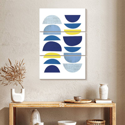Avery bleu jaune moderne I