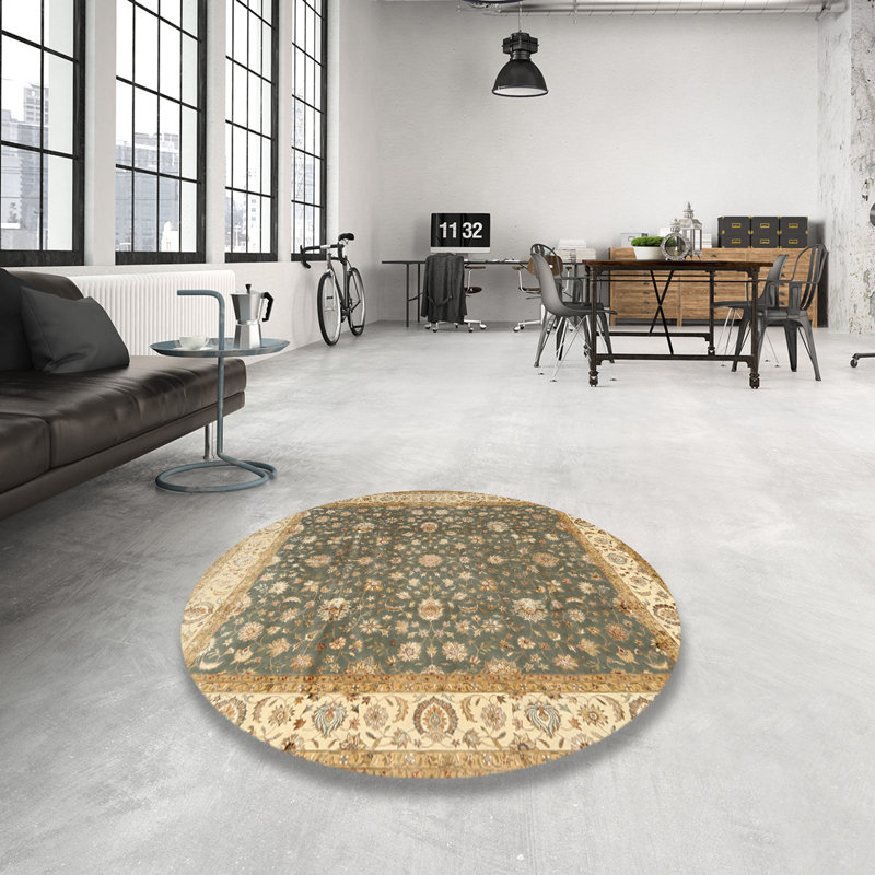 Tapis ivoire / gris Dockland, Rond 4 pi