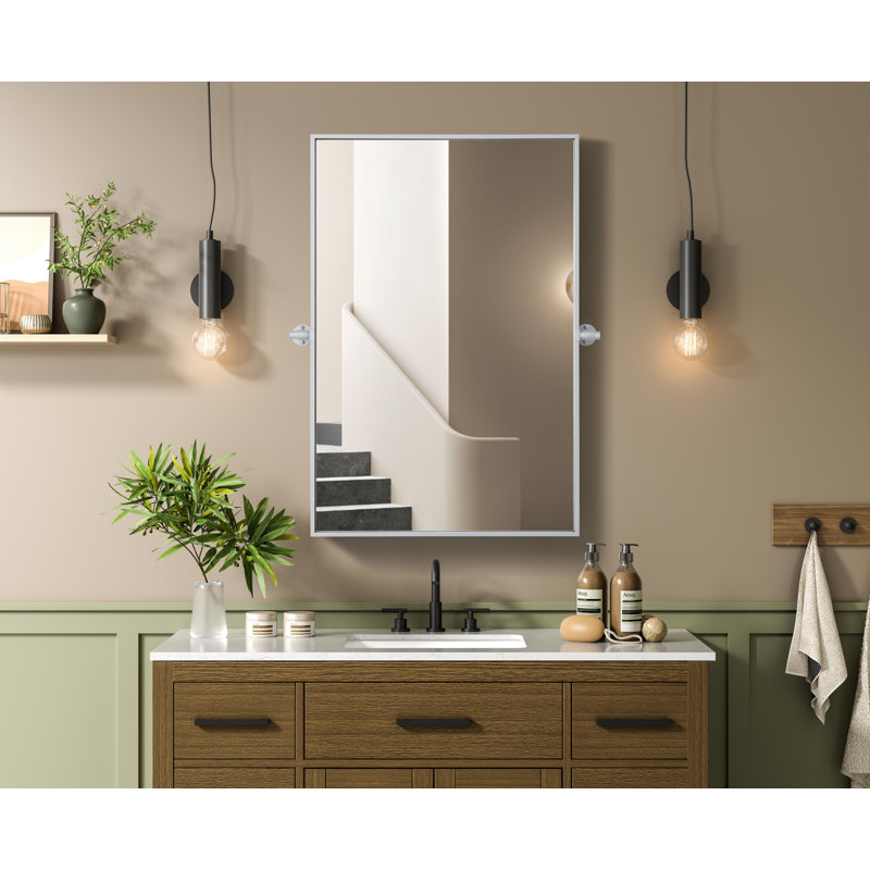 Miroir Amoura, Argent, 36 po x 24 po