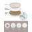 Ceramic Round 6 Piece Coaster Set