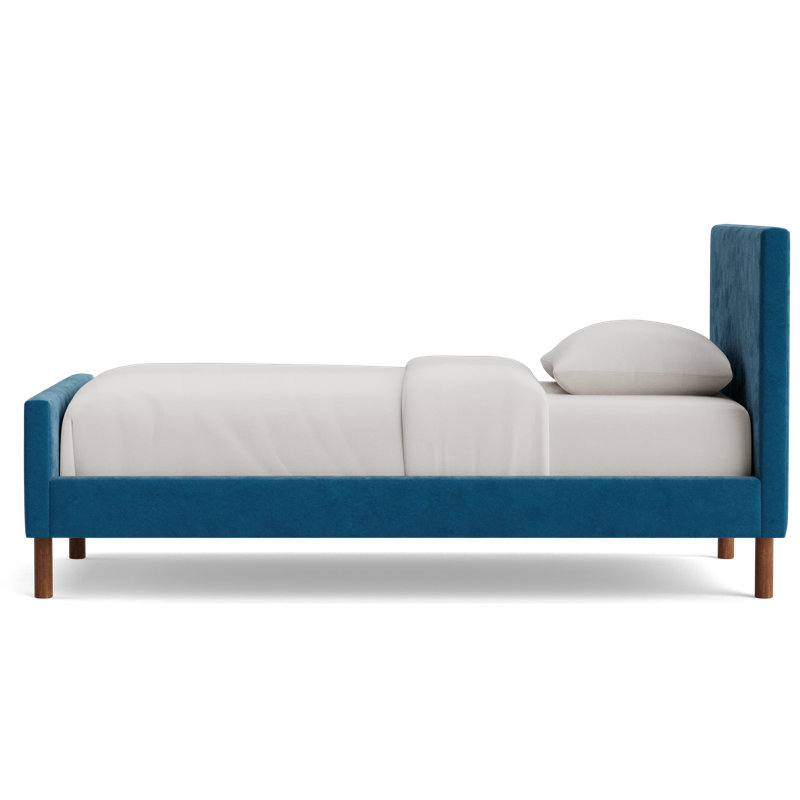 Skinny Fat Bed, Twin, Performance Velvet - Denim