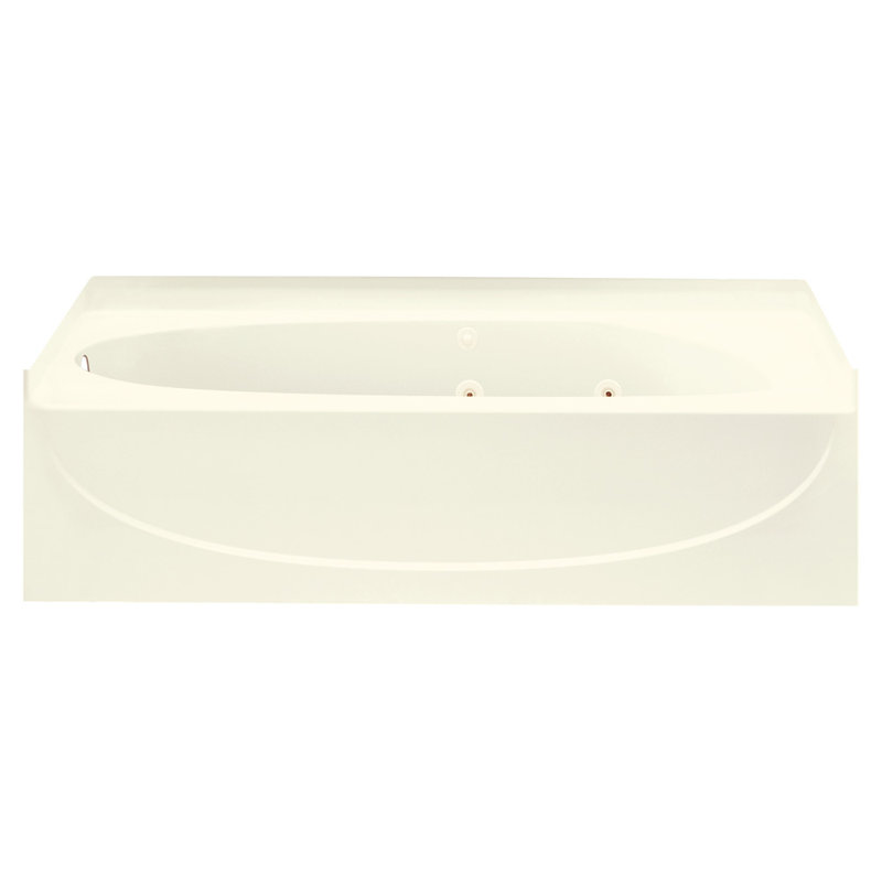Acclaim 60'' L Whirlpool Bathtub, Biscuit