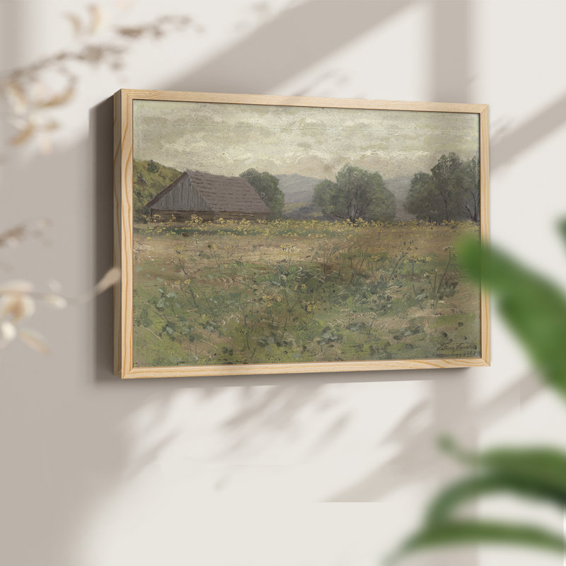 Paysages rétro-Dxxxi-impression encadrée - réversible, H 11 po x l 14 po, Naturel
