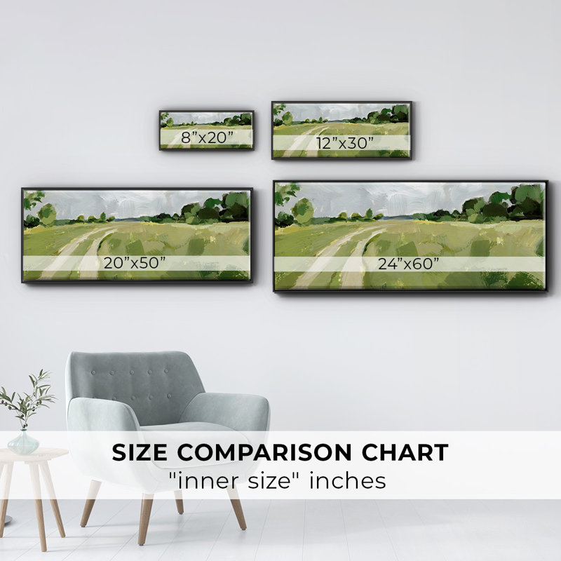 Meadow Trail I - Framed Canvas