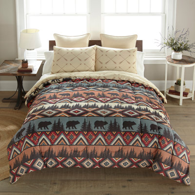 Your Lifestyle by Donna Sharp Bear Totem 3PC King Rustic Comforter Set