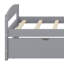 Lit plateforme peu encombrant avec lit gigogne et support en lattes de bois robuste-1433660377