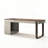 Desk with Two Drawers CPU Compartment and Carbon Steel Legs-1457501293