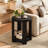 Round Side Table, 2-Tier End Table For Living Room-1848666526