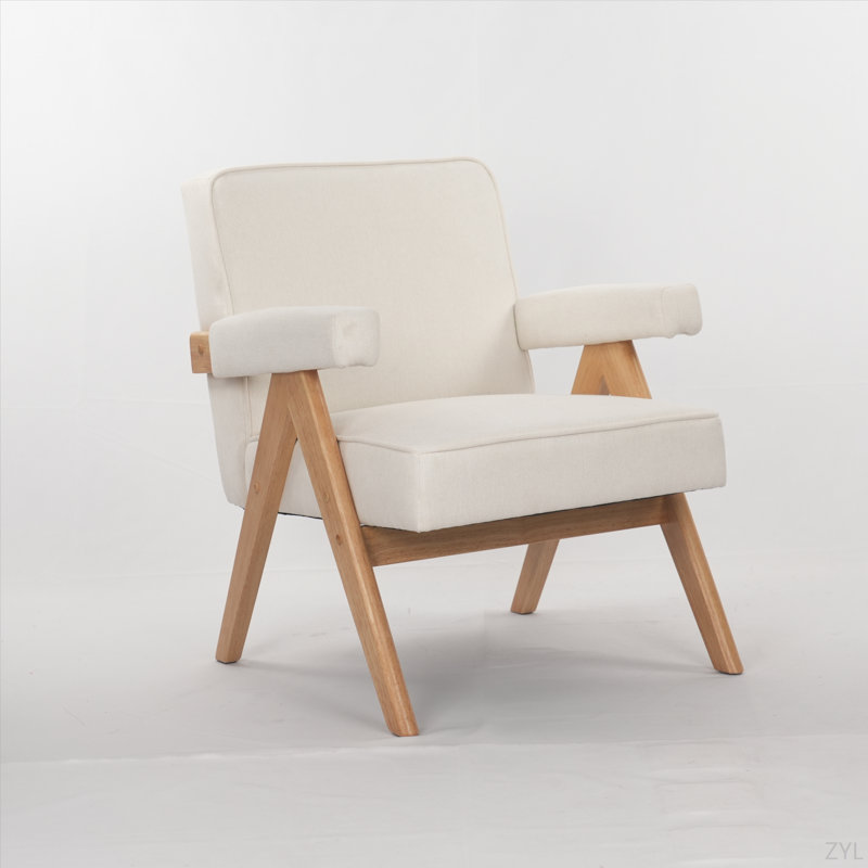 Chaise de loisir Hengming, Crème, crème