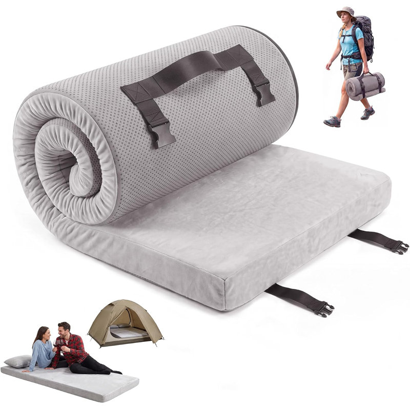 Memory Foam Mattress Pad, 75x38x3 inches
