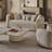 Gineverra Rectangular Cocktail Table - Ivory/Gold