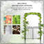 87,04 "H arche de jardin en métal avec barrière - pour les jardins et la décoration de mariage, qualité des ingrédients noirs