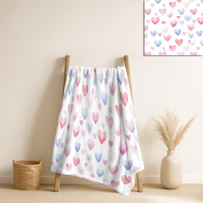 Couverture pour enfant Cozy Tiny Hearts - Pink
