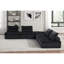 Canapé modulaire en velours noir 5 pièces Anna-1561860292