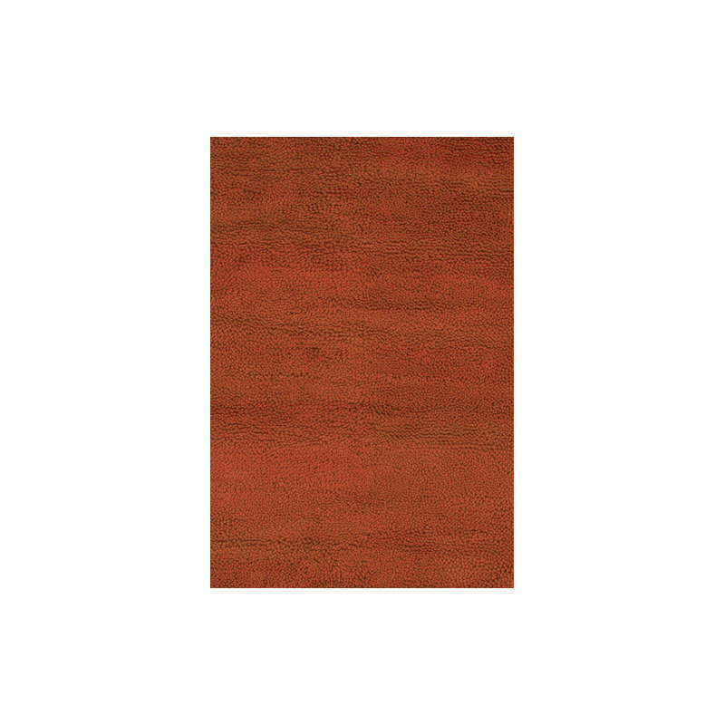 Strata Handmade Shag Wool Red Area Rug, Rectangle 5' x 7'6", Red