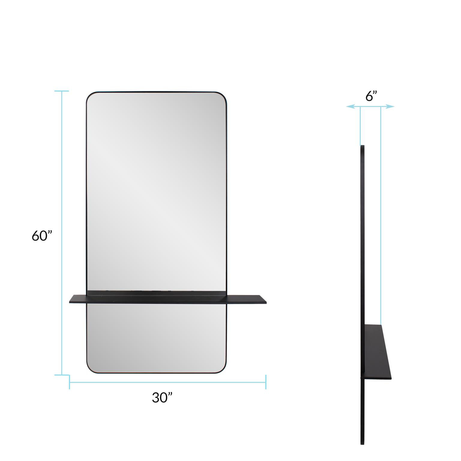 AllModern Hulzner Mirror With Shelf - Thumbnail 3