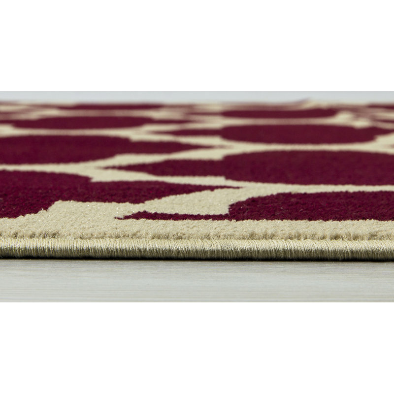 Tapis de zone rouge anti-dérapant Yasser