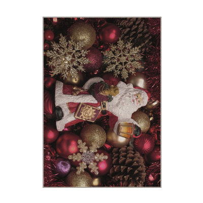 Luxurious Polyester Area Rug, 5.2 x 7.5 Feet | 740 g/m² Velvet Fabric with Non-Slip Dot Underside | Laminated Sponge for Comfort | Easy Clean & Machine Washable | Modern Digital Print, Perfect for Living Rooms & Bedrooms