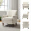 Zellig Traditional Wooden Upholstered Accent Chair-517665678