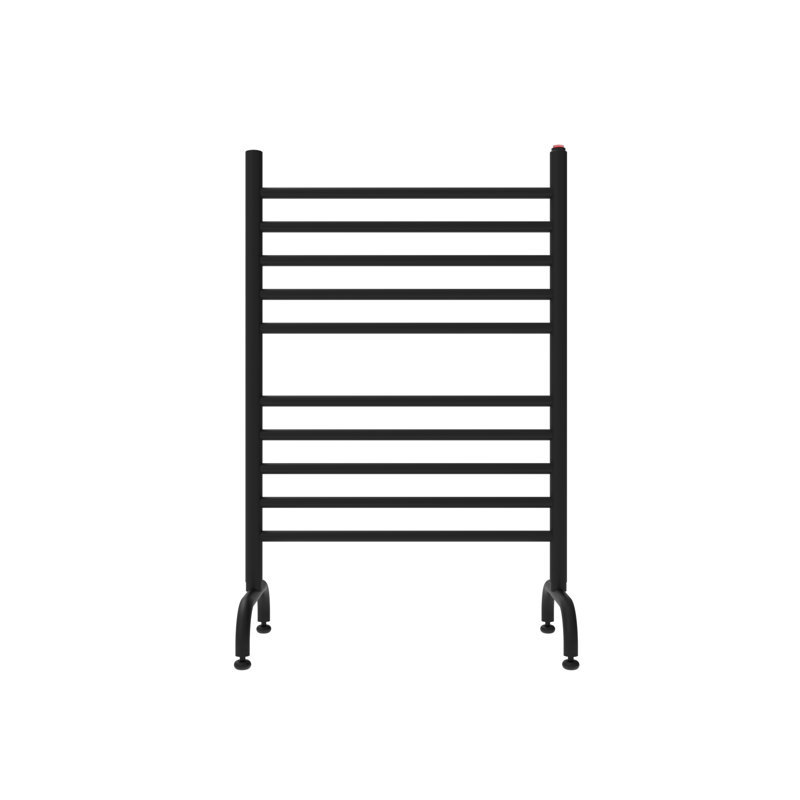 Chauffe-serviettes électrique autoportant Solo, Noir, H 38 po x l 24 po x P 12 po