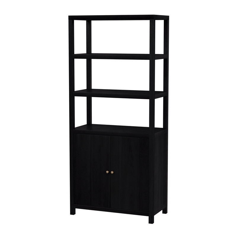 Celine 32" 3-Tier Etagere Bookcase, Antique Coffee