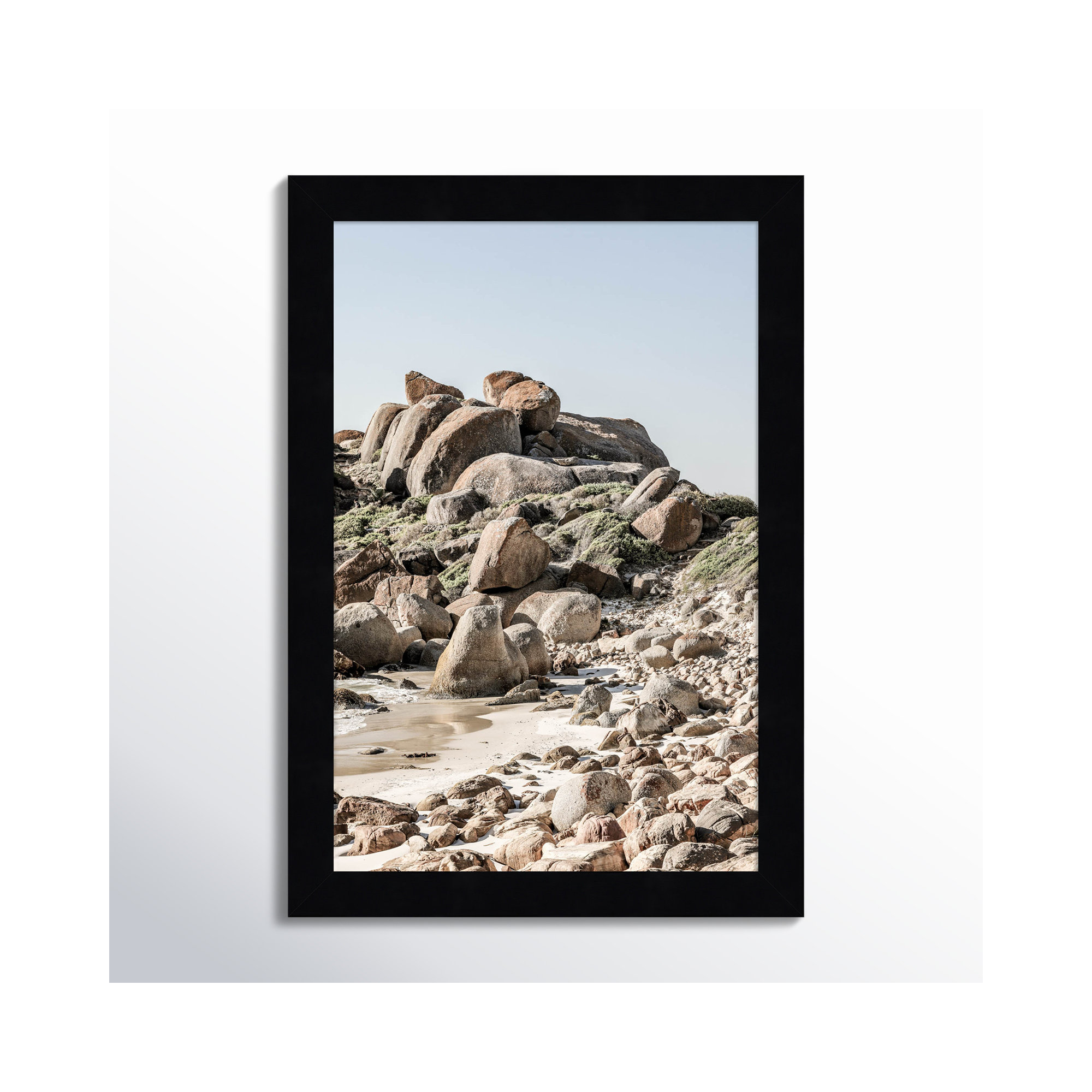 Boulder Beach No 2 by Shot by Clint Wood Framed Wall Art Print, Black, 13" H x 9" W
