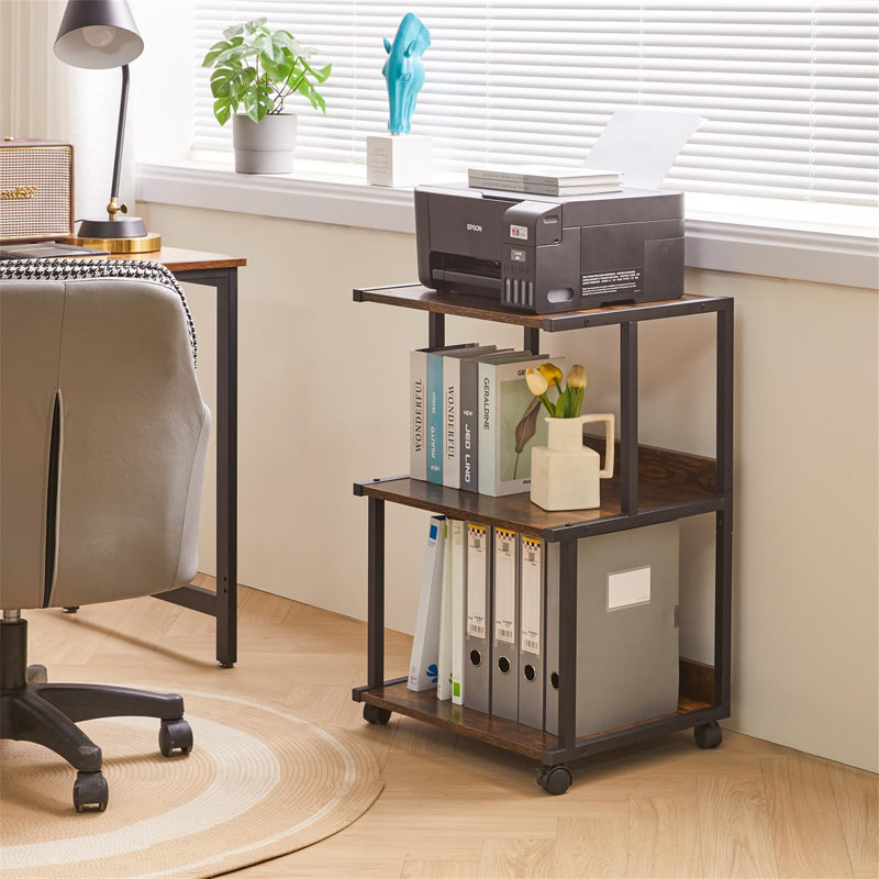 75cm H x 50cm W Printer Stand with Wheels