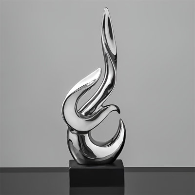 Elegant Abstract Sculpture For Modern Home Entryway Living Room TV Cabinet Decor