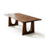 Table de salle à manger rectangulaire en bois manufacturé brun-1643473439