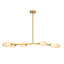 Lustre moderne 42 po / 71 po avec branches en verre-1735285736