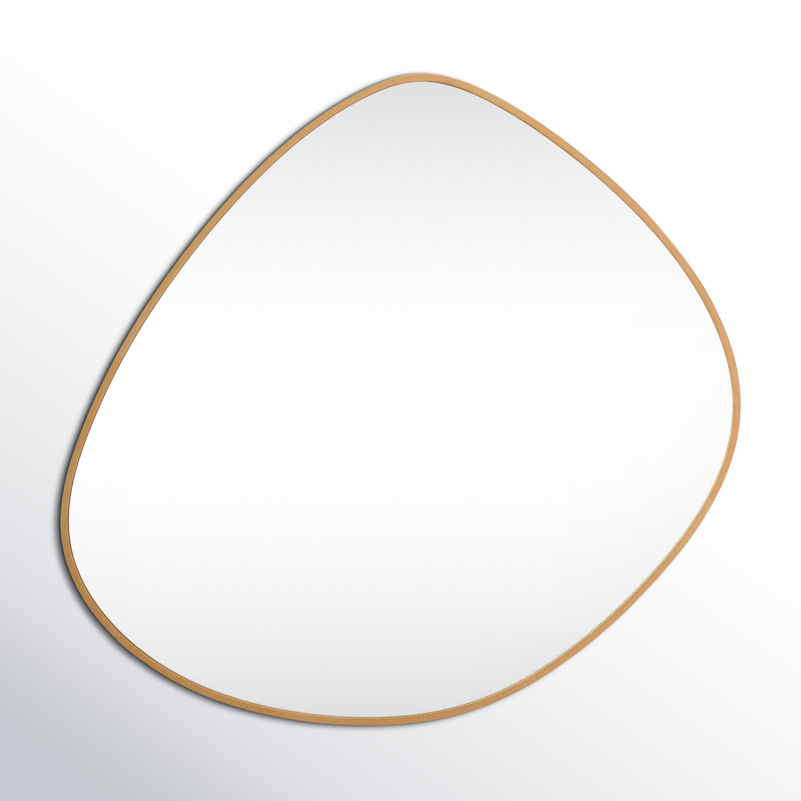 Eastie Accent Mirror, 37" x 36", Gold