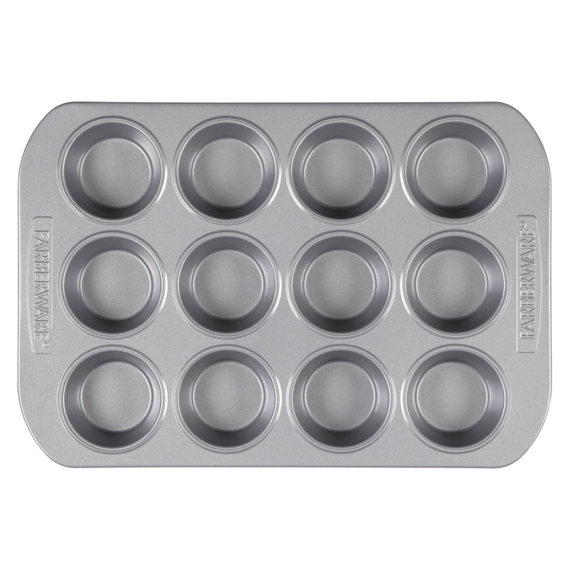 Gray Nonstick Muffin and Lasagna Pan Set with Lid
