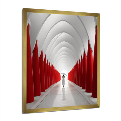 «Red White Path to the Dream», reproduction sur toile
