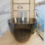 70.86" x 33.46" W Clear Resin Stone Freestanding Bathtub with Pop-Up Drain and Overflow-104368606