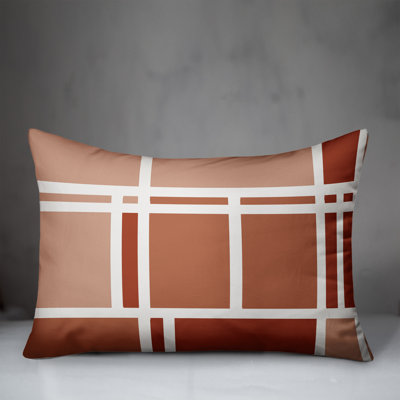 Geometric Outdoor Reversible Throw Pillow