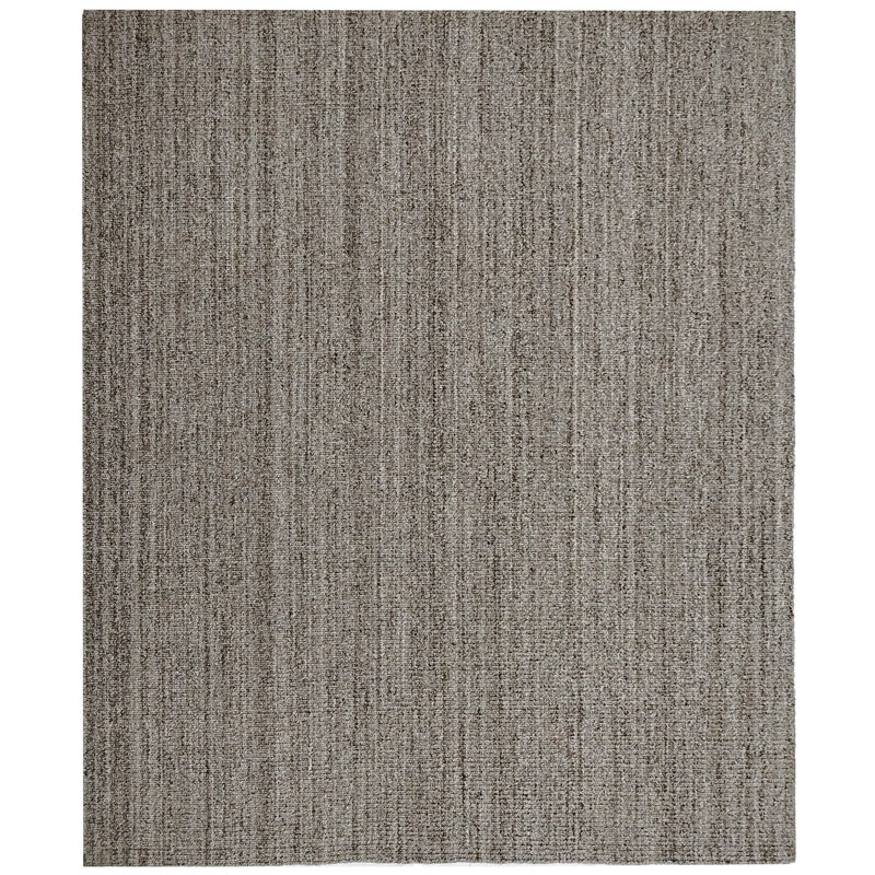 Tapis tissé à la main | Tapis moderne PET Yarn | Tapis d'intérieur brun 4 mm, Rectangle 9 pi x 12 pi
