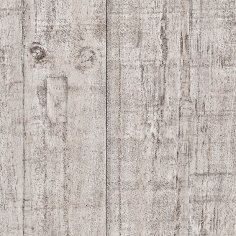 Kraker Solid Wood Dining Table, Distressed Ivory