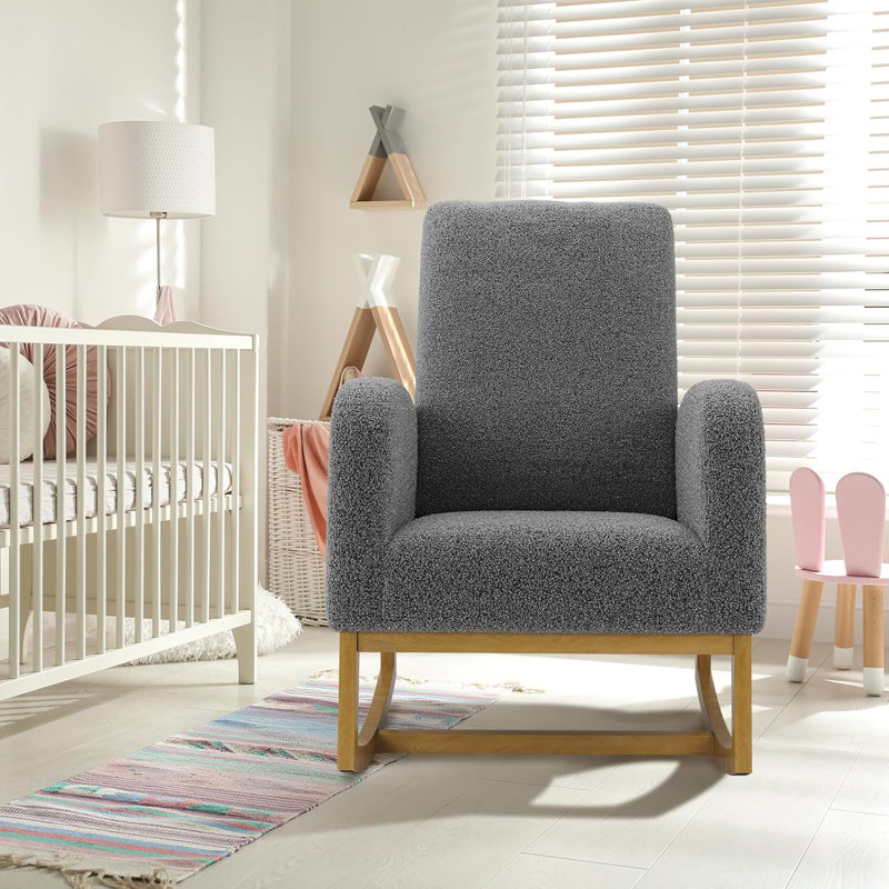 Upholstered Accent Chair, Grey