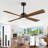 Modern Solid Wood Blade Ceiling Fan, App/remote Control, Quiet Dc Motor, Multiple Sizes-1605824365