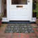 Machine Washable Indoor/Outdoor Christmas Snowflake Xhevrie Black Rug