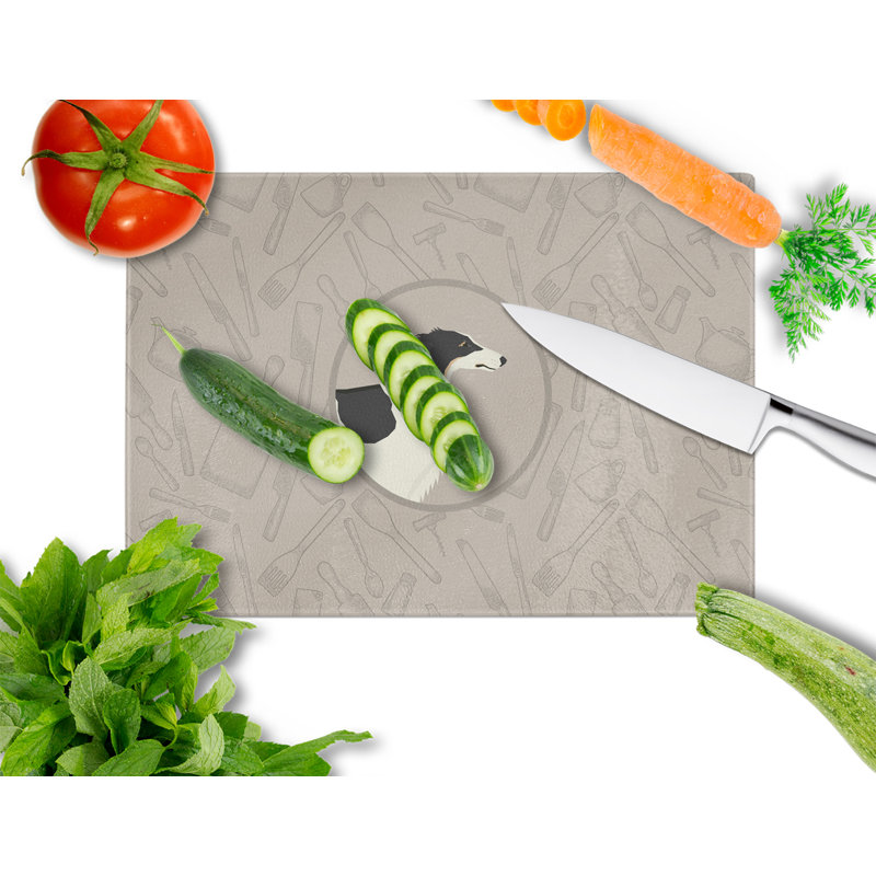 Verre trempé caroline de la planche à découper dans la cuisine, Barzoï