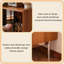 Buffet et armoire à vin 23,62 po style Renaissance